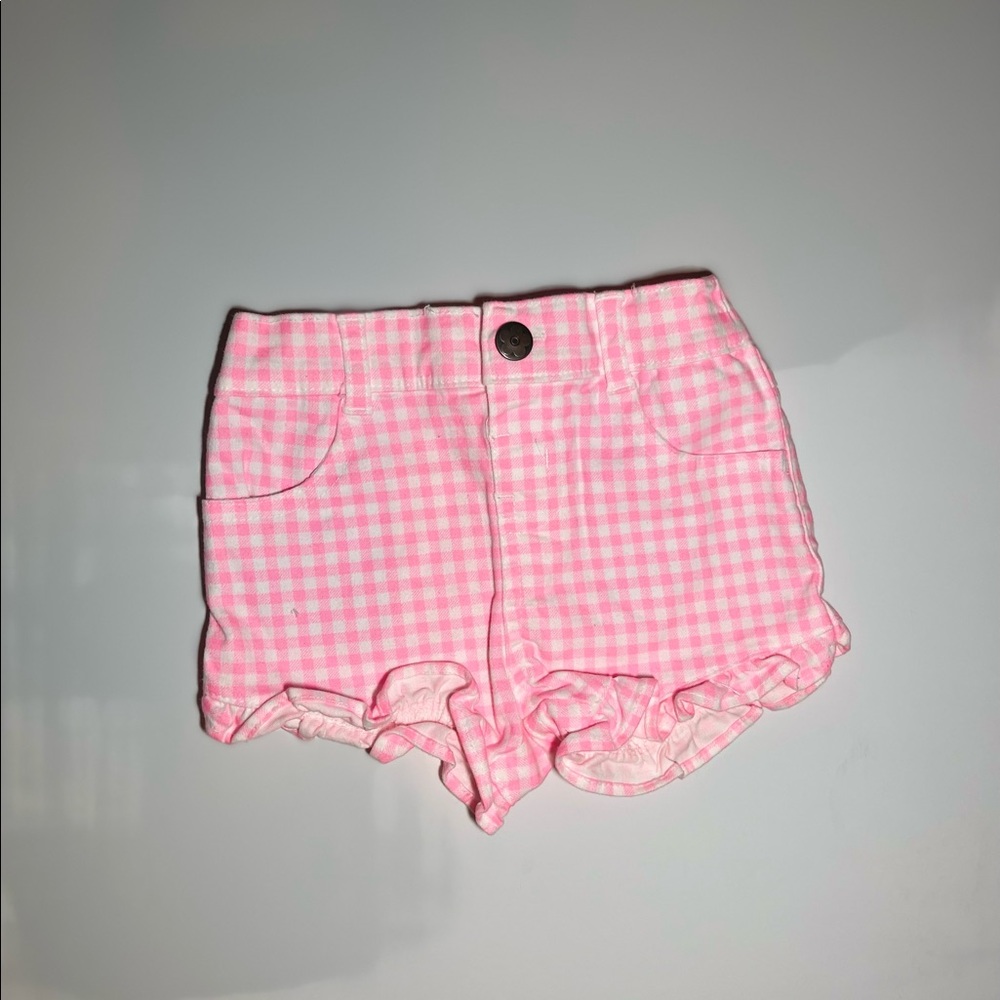 Hot Pink Gingham Shorts